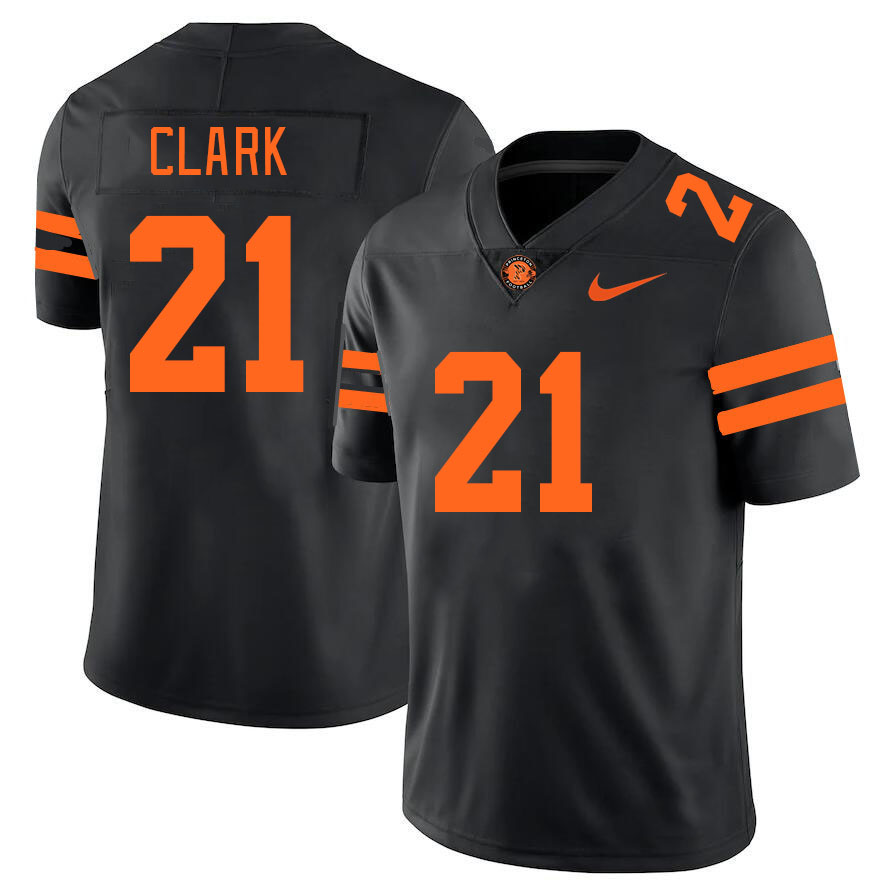Men-Youth #21 Ethan Clark Princeton Tigers 2023 College Football Jerseys Stitched Sale-Black